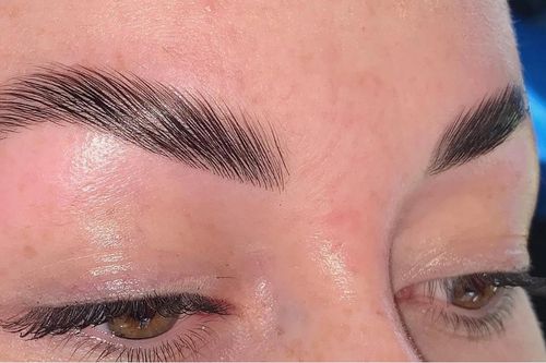 Brow Lamination After Picture