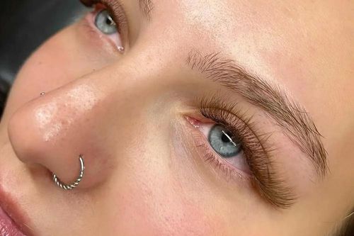 Brown Eyelash Extensions