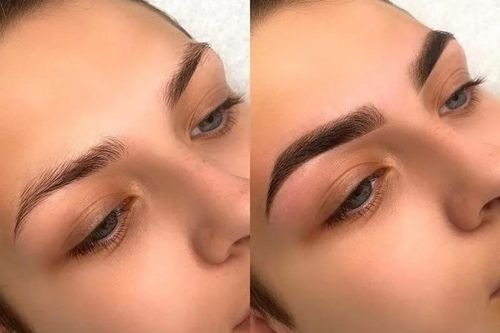 Eyebrow Tinting Before and After Pictures 1